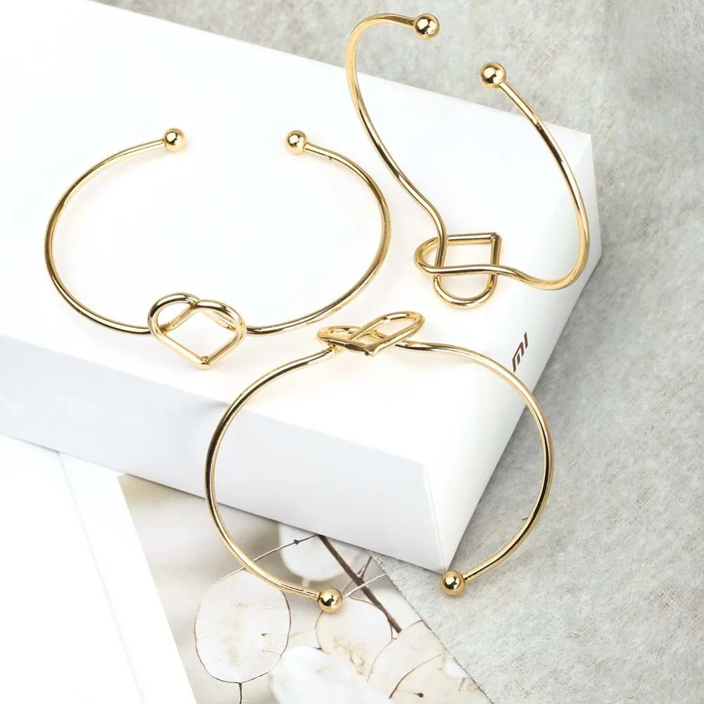 2021 New Heart Bangles for Women Fashion Gold Color Adjustable Open Love Cuff Bracelet Designer Jewelry Valentine's Day Gift | Украшения
