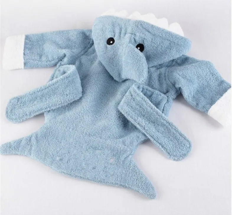 0-6Y Children Robes Animal Boys Girls Cotton sleepwear Baby Bathrobe Romper kids Home wear Baby Hooded Bath Towel Robes Cartoon