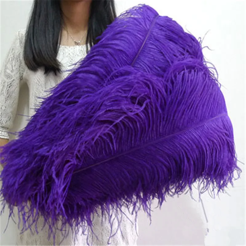 Wholasale Plurple Ostrich Feathers for Crafts 15-70cm Carnival Costumes Party Wedding Decorations Natural Feather Plumas Plumes
