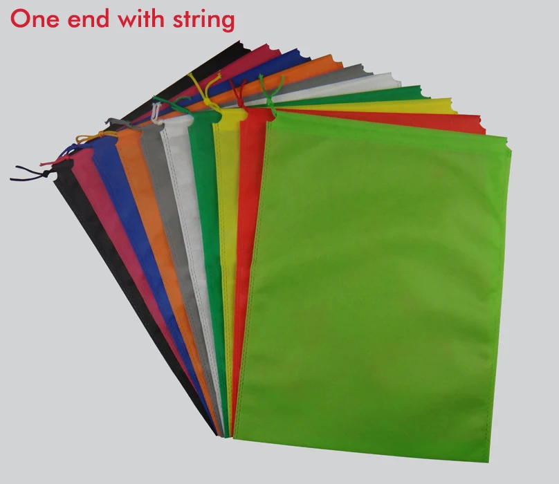 30x39cm H drawstring closure non woven bag, sample storage bag for shoe / clothes dust proof 50pcs