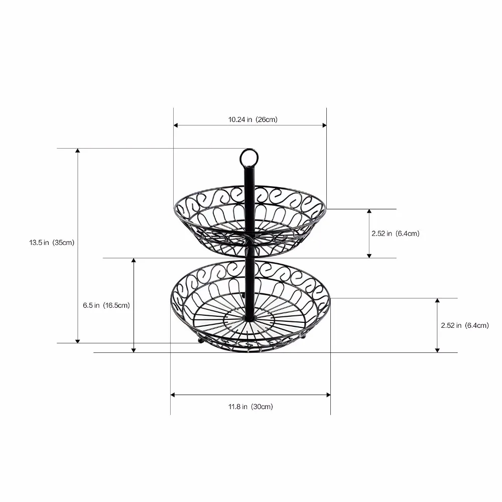 Корзина для фруктов 2 счетчик уровней Топ подставка держатель магазина овощей