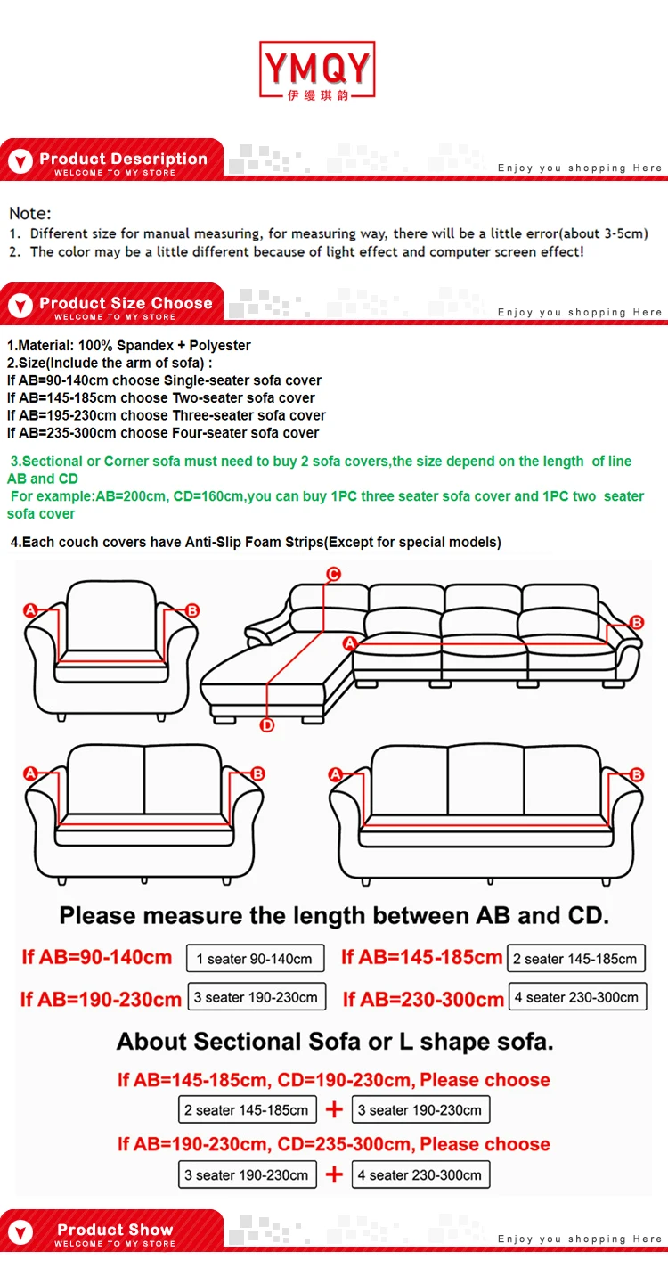 Ymqy спандекс эластичный универсальный чехол для дивана 2 и 3 Seat Slipcover геометрический протектор стрейч Loveseat кресло чехол для дивана гостиная