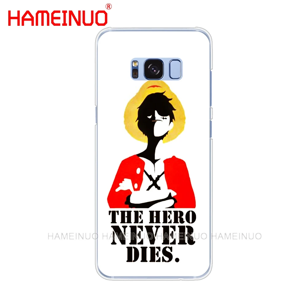 HAMEINUO one piece пиратский логотип аниме мультфильм чехол для мобильного телефона samsung Galaxy S9 S7 edge PLUS S8 S6 S5 S4 S3 MINI