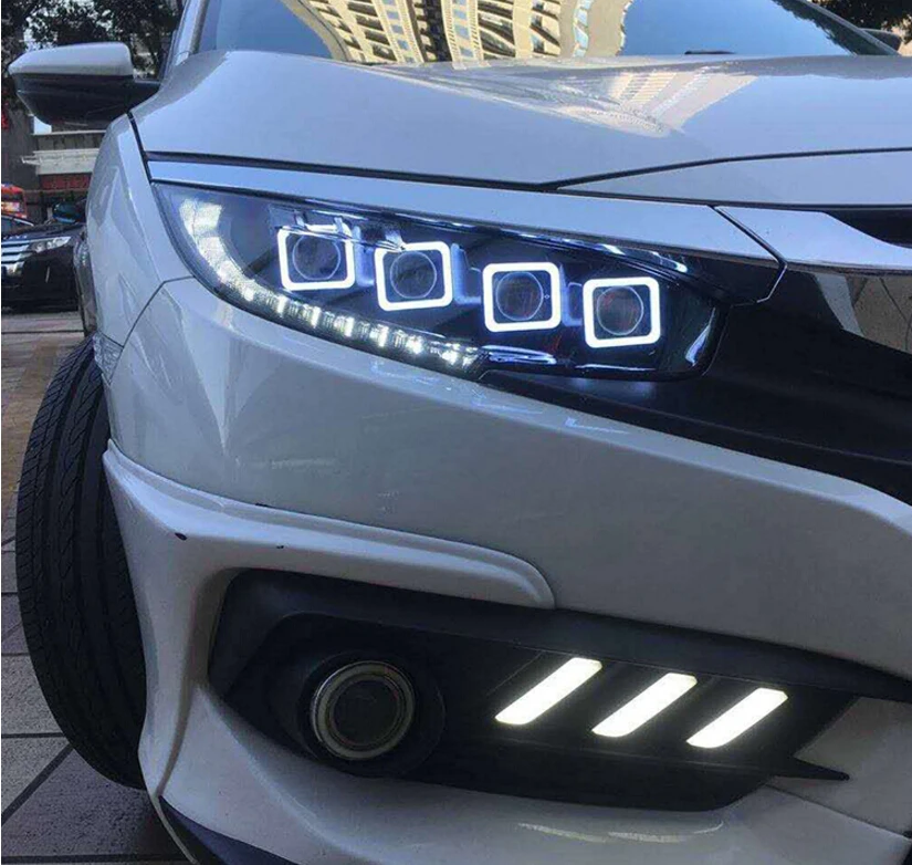 2016 2017 2018y автомобильный Стайлинг для honda Civic фары автомобильные аксессуары HID