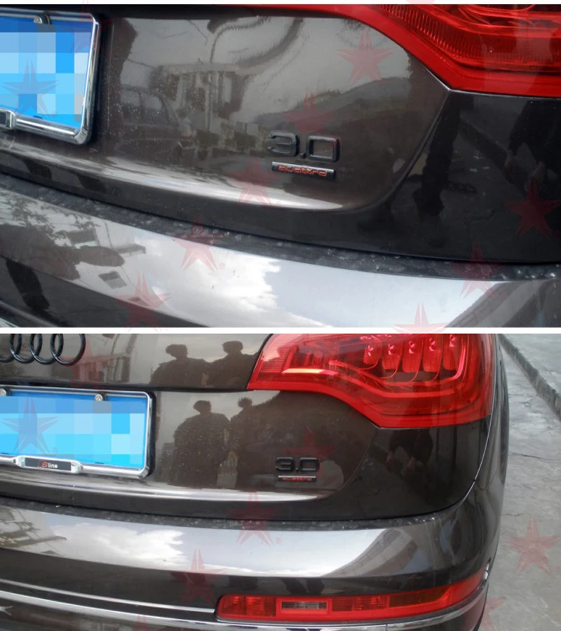 Глянцевый черный АБС-пластик 2 0 4 3 6 фотонаклейка для Audi SLINE A1 A3 A4 A5 A6 A7 Q3 Q5 Q7 TT RS |
