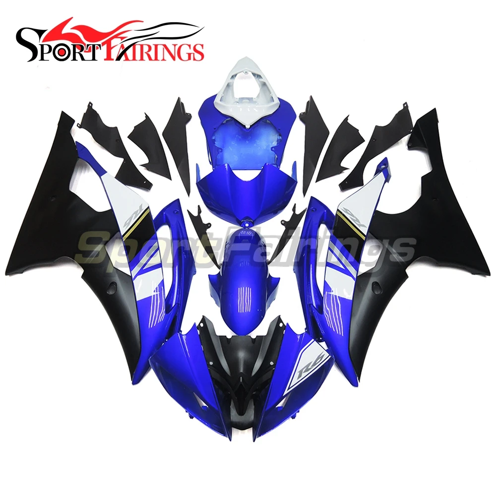 

New Fairings For Yamaha YZF 600 R6 08 09 10 11 12 13 14 15 2008 - 2015 Injection ABS Plastics Fairing Kit Blue Black Full Covers