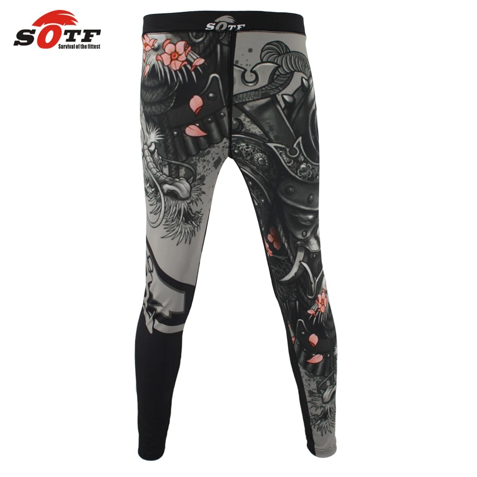 SOTF MMA боксерские спортивные шорты для фитнеса дышащие свободные большого размера