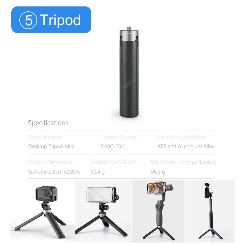 Чехол для экшн штатива PGYTECH DJI Osmo держатель селфи сумка Gopro Hero7 6 Insta360 One X Eken