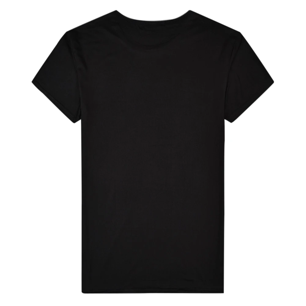 Мужская футболка с круглым вырезом коротким рукавом и принтом чернил|Мужские