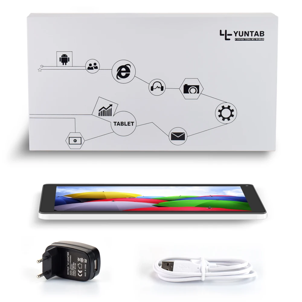 YUNTAB 10 1 дюйма D102 Android 4 2 Tablet PC ядра с двойной Камера 1024*600 HD Разрешение 5500 mAh