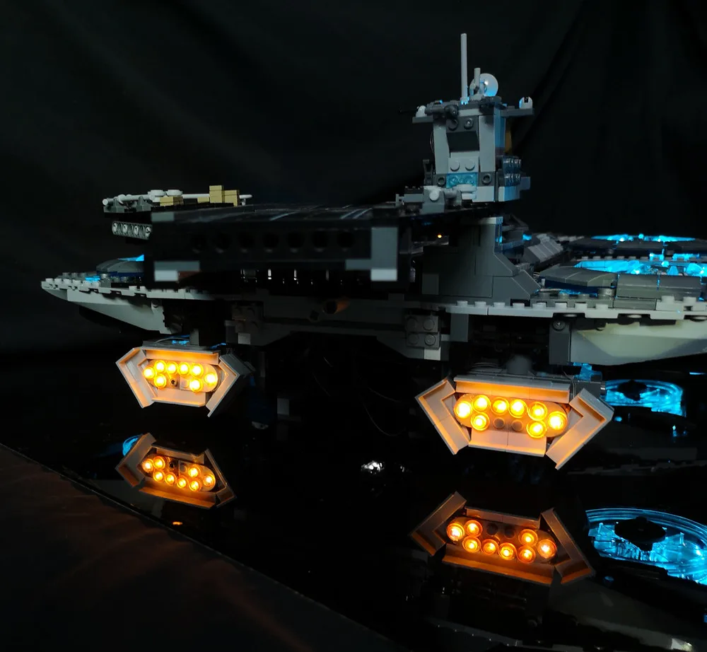 Светодиодный светильник набор для Лего супергерои щит Helicarrier модельные блоки