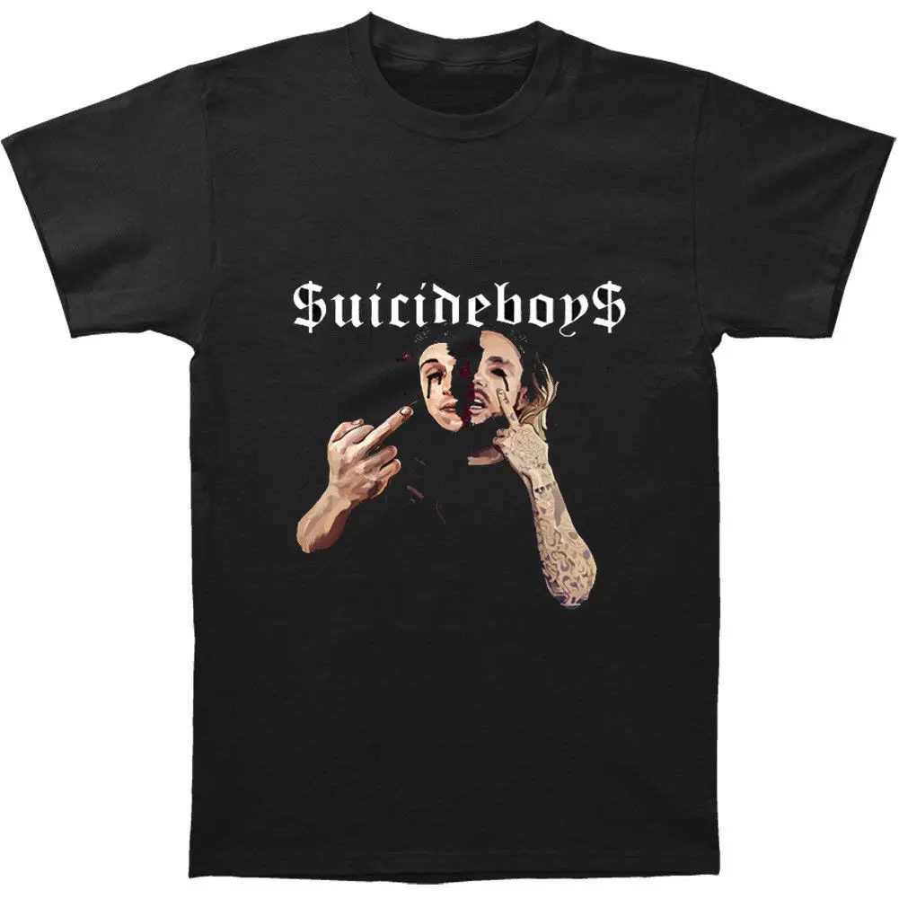 Suicideboys футболки черные мужские s рубашки хлопковые футболки|Мужские футболки| |