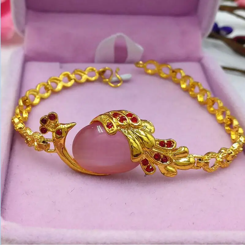 HX Выберите цвет павлина женские модели браслетов камень невесты празднование