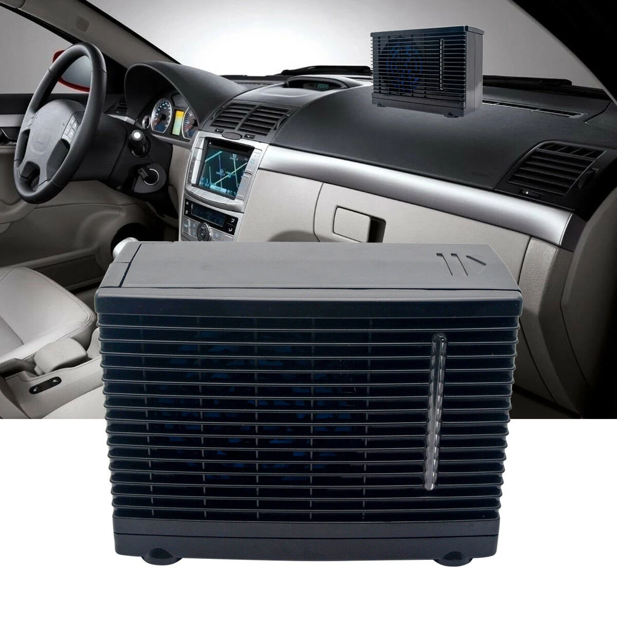Регулируемый 12 V автомобильный Кондиционер-охладитель охлаждающий вентилятор Вода лед Испарительный