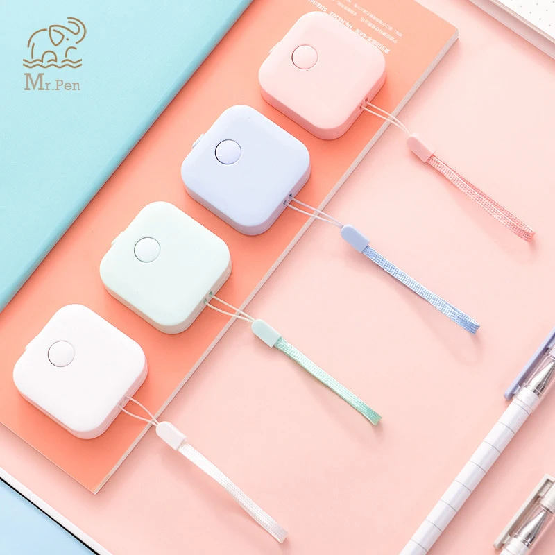 

2pcs Tape Measure Soft Rulers Candy Color Portable 60inch/150CM Retractable Tapeline School Stationery Measuring Drawing Tool