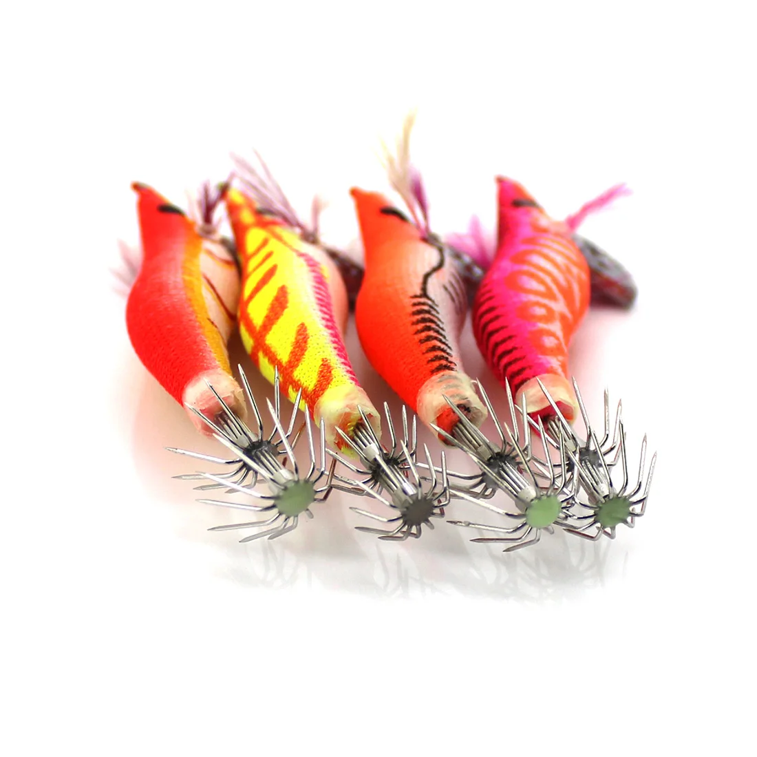 Random Color Hot New Promotions Noctilucent 1 Pc Shrimp Lure Fishing Crank Bait For Squid Tackle Hooks 8cm 7.2g 4 Shape | Спорт и