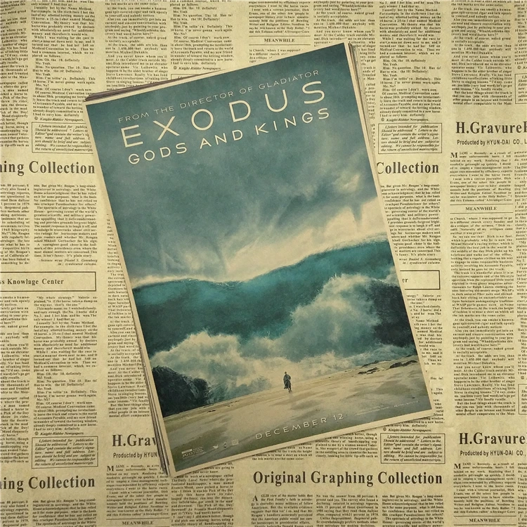 Exodus: Боги и Короли классический фильм крафт бумага Плакат Бар Кафе гостиная