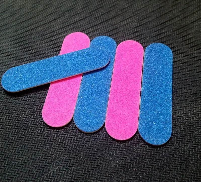 

100 pcs colourful mini 5cm Professional Nails Files Art Tools Sand emery board 240/240 Grit free shipping