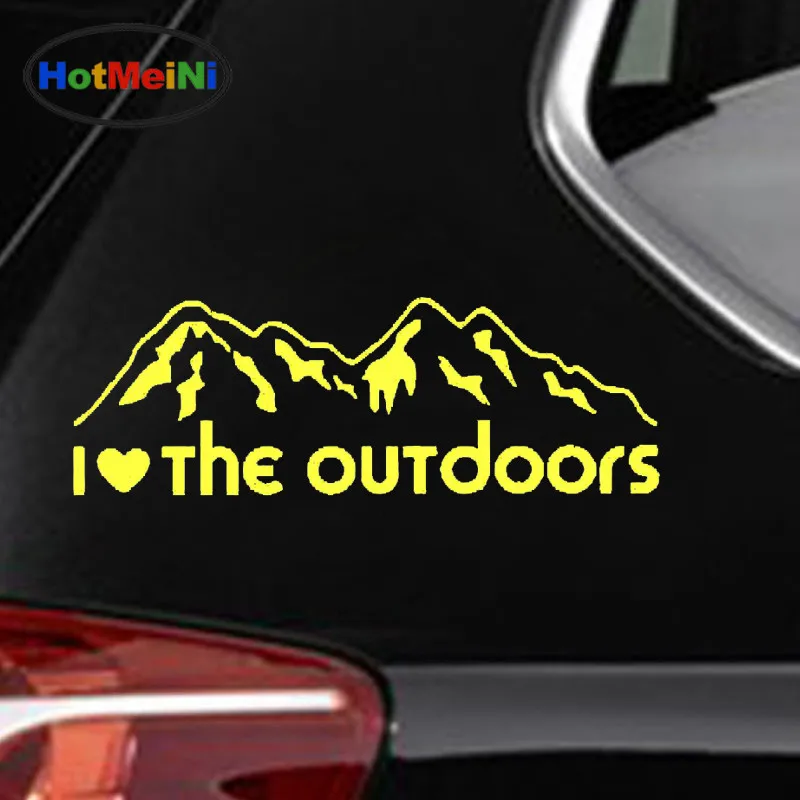 Стайлинг автомобиля HotMeiNi I Love The outdoor охота пеший туризм рыбалка альпинизм