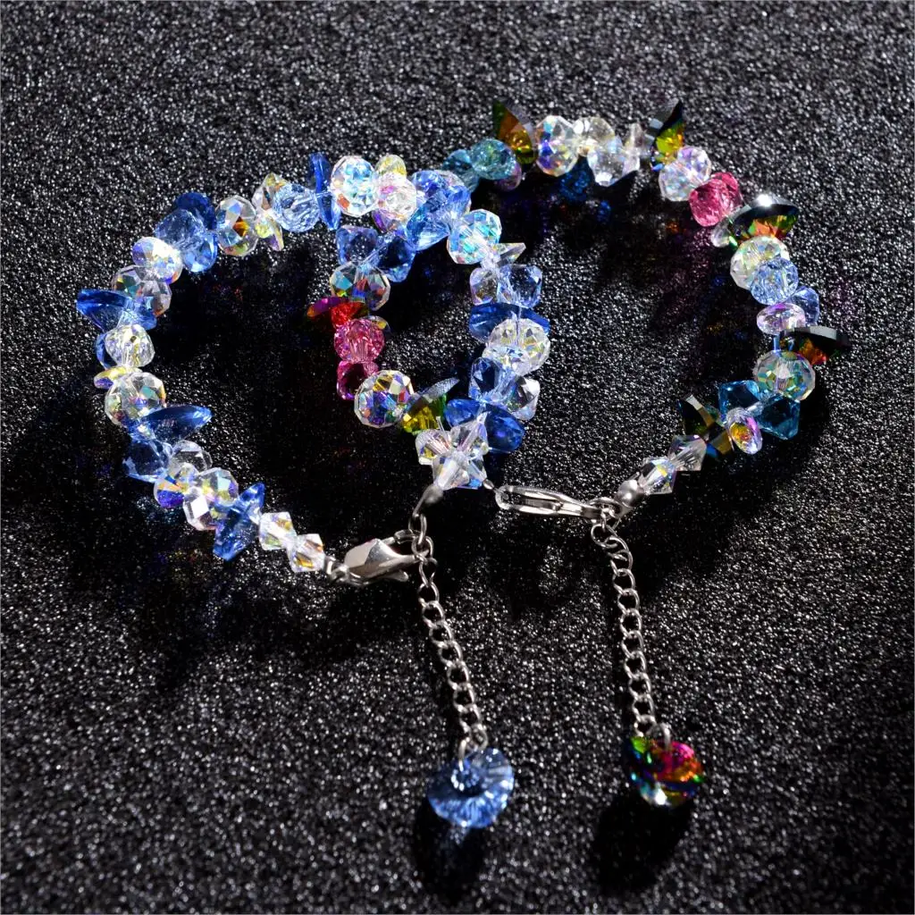 Десять цветов Кристалл от Swarovski Австрия женские браслеты ручной струны ювелирные