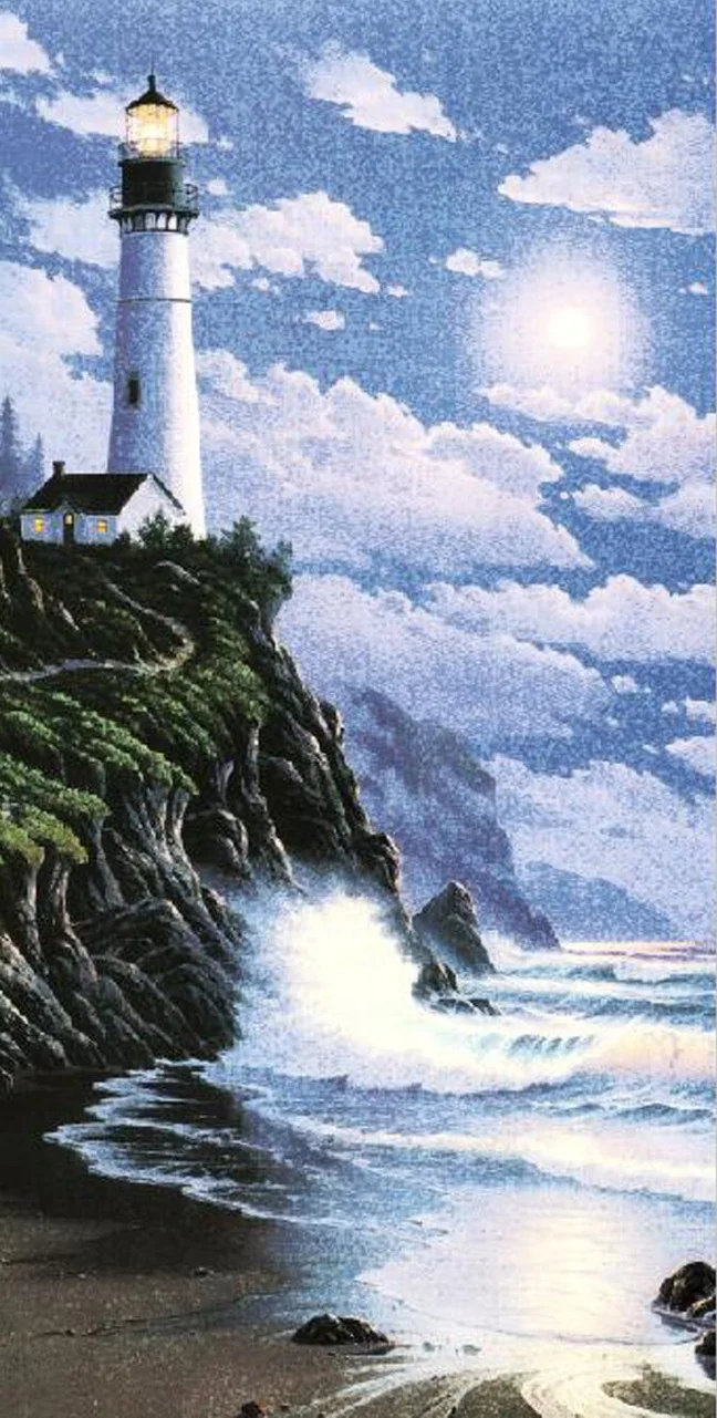 

3d room wallpaper custom mural The sea lighthouse porch home decor background painting photo wallpaper for walls 3 d