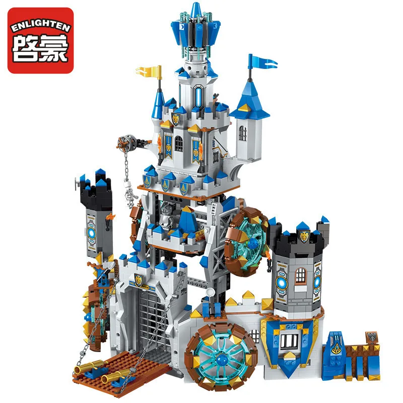 Просвещения Building Block войны of Glory замок рыцарей битва Bunker 9 цифры 1541 шт. Развивающие