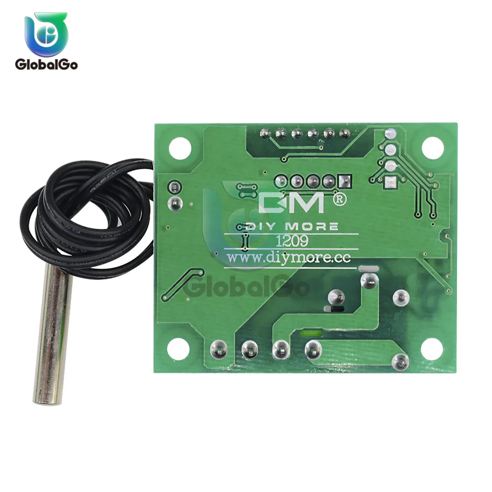 W1209 термостат + чехол DC 12V -50-100C цифровой контроль температуры lear датчик контроля