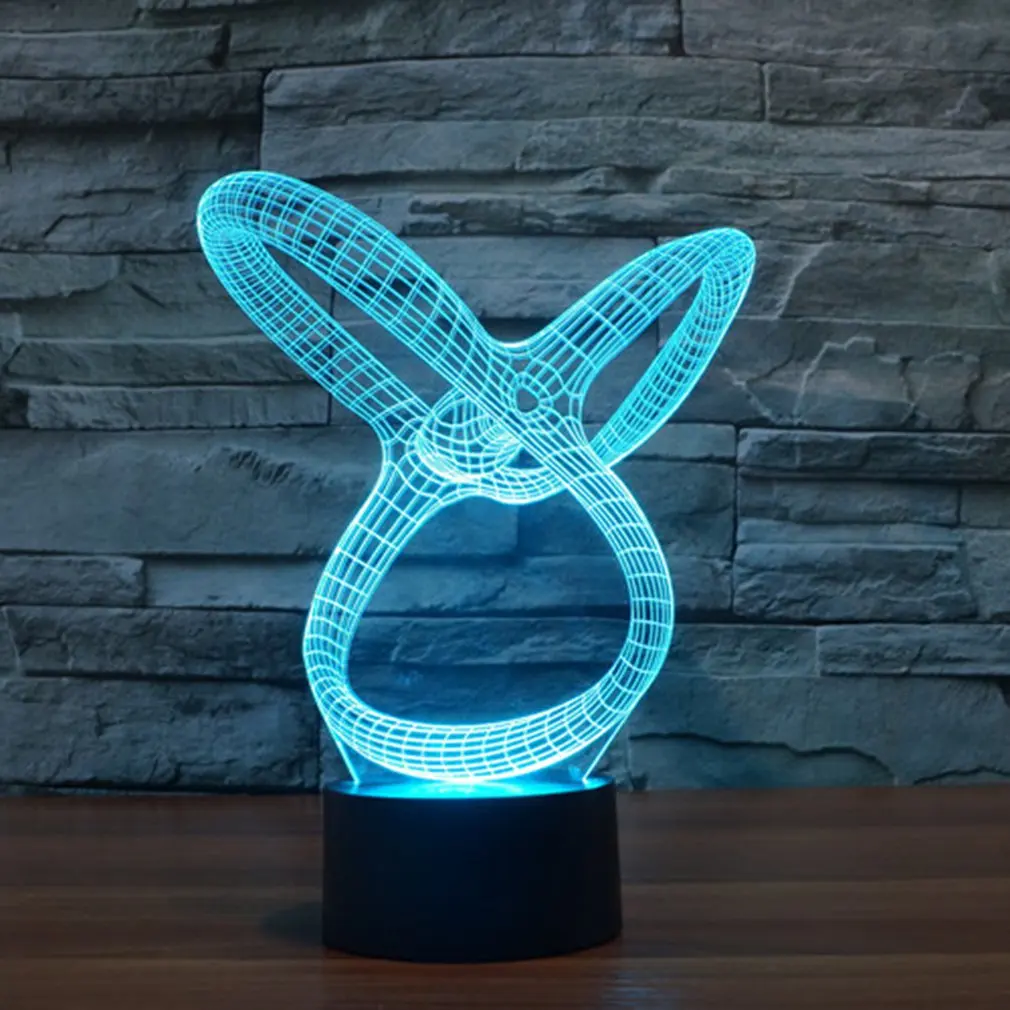 Уникальная форма 3D огни красочные светодио дный светодиодные постепенное