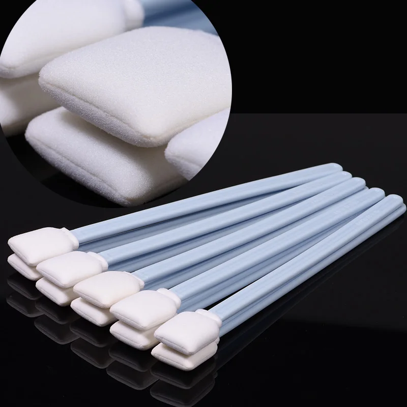 

50pcs Durable Quality 23cm Print Head cleaning sponge swab foam big head for all kinds of Printer printhead clean stick