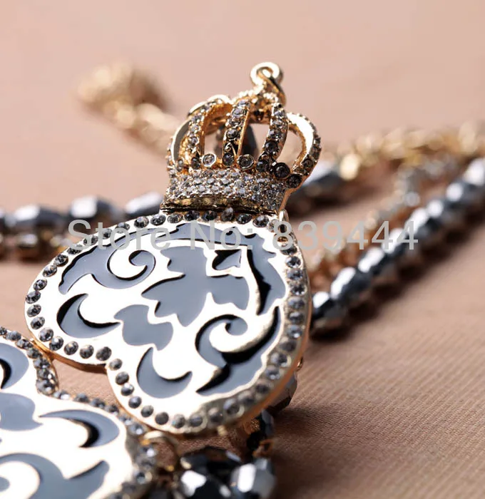 Модное ожерелье с черной эмалью в форме сердца|enamel necklace|necklace necklaceblack necklace |