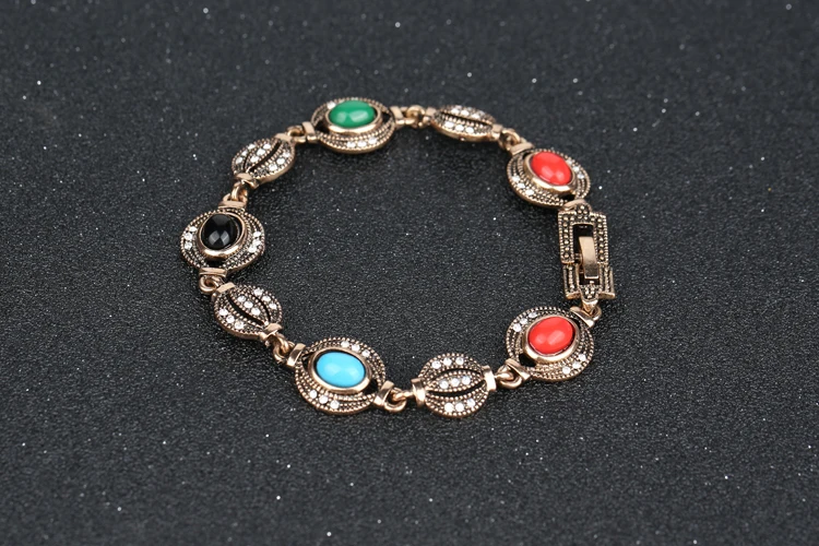 Винтажный браслет для женщин розовое золото овальные полимерные браслеты с