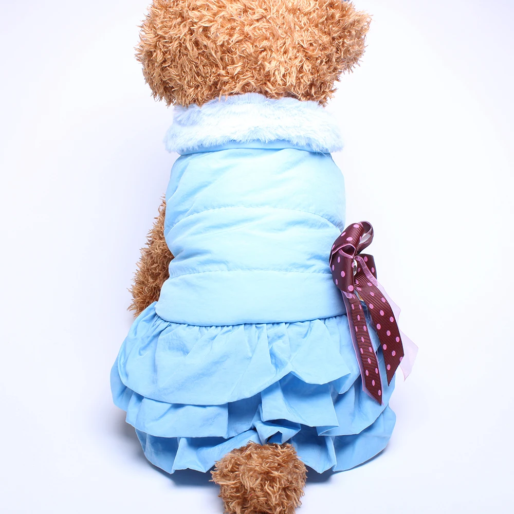 Новое поступление утолщенное теплое платье для собаки дизайнерское пальто с