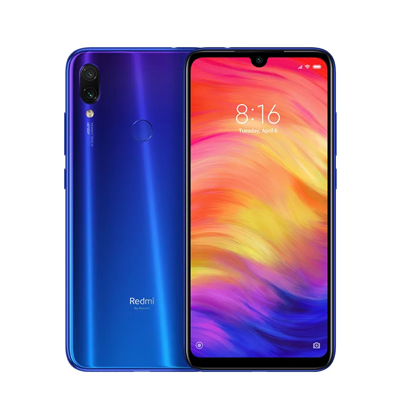 Синий Официальный процессор Xiaomi Redmi Note 7 Pro 6 ГБ ОЗУ 128 Гб ПЗУ Восьмиядерный процессор 48MP IMX586 камера 4000 мАч смартфон - Цвет: Синий