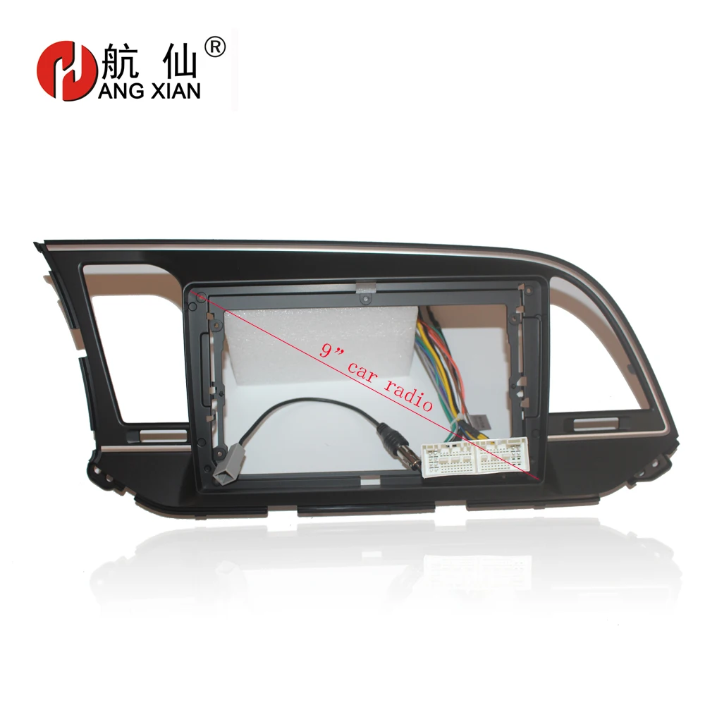 Автомобильная Радио панель HANGXIAN 2Din, рамка для hyundai Elantra, автомобильная DVD панель, набор, монтажная рамка, отделка, ободок, продукт для автомобиля