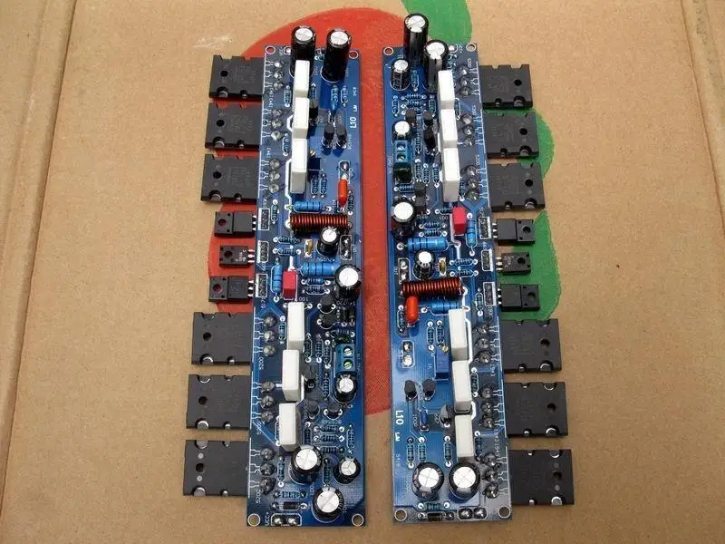 

300W + 300W 4R L10 Circuit Dual Channel (2 pcs) HIFI 2S1943 / 2SC5200 + C5171 / A1930 Audio Tube Class AB Amplifier Board