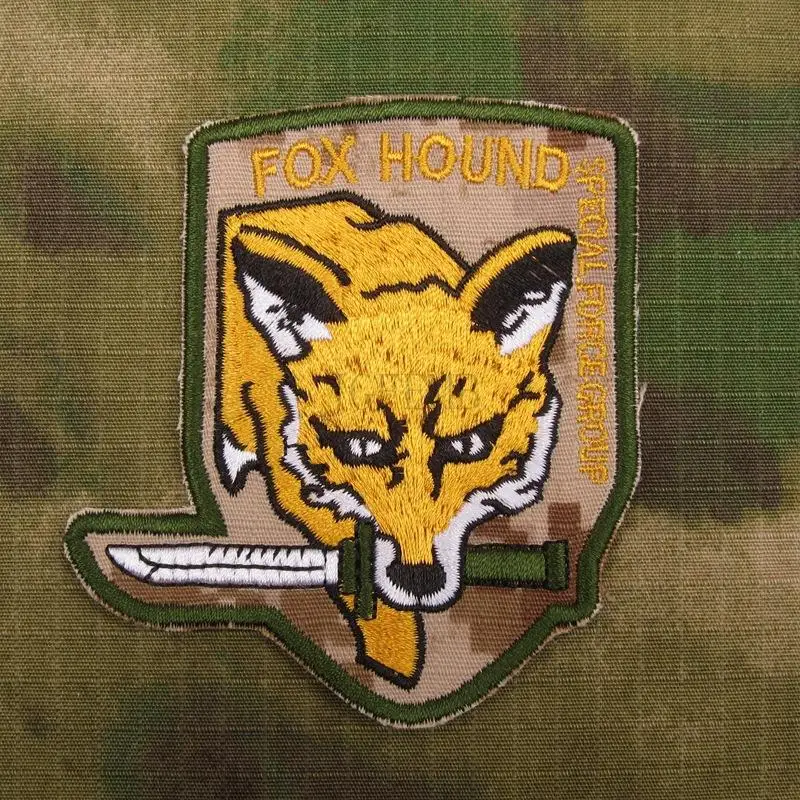 DigitalDesert MGS лиса Хаунд специальная группа силы вышитые патч B3251|embroidered patch|fox houndpatches