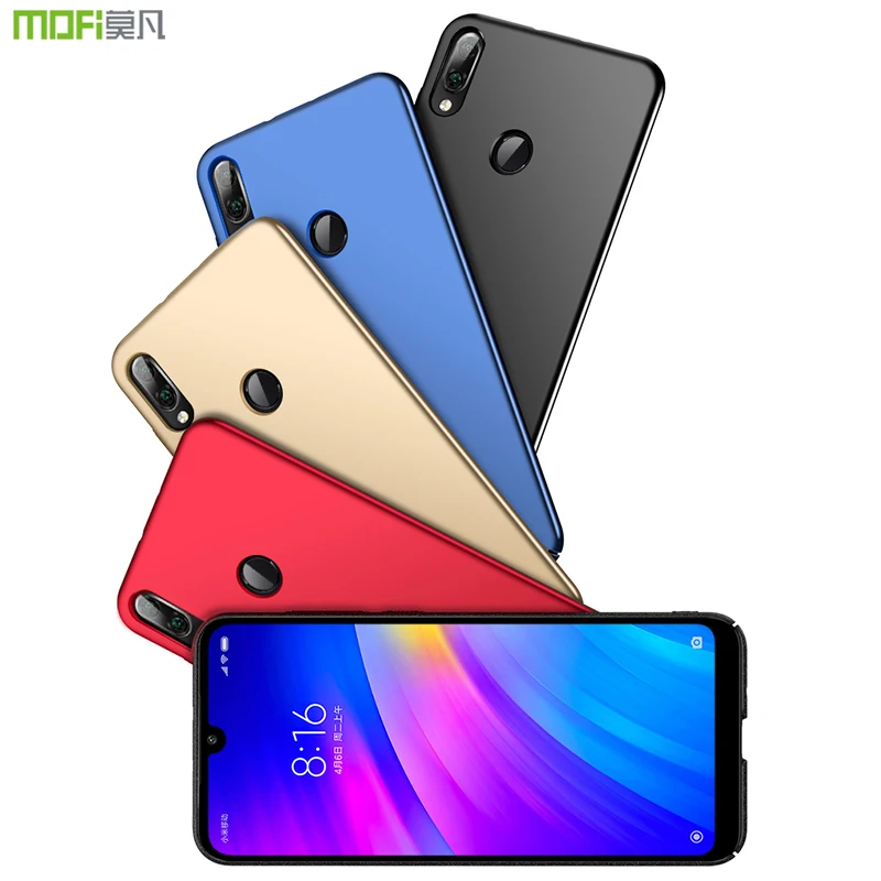 Чехол для redmi 7 Твердый чехол задней панели Mofi Оригинальный Xiaomi pro однотонный