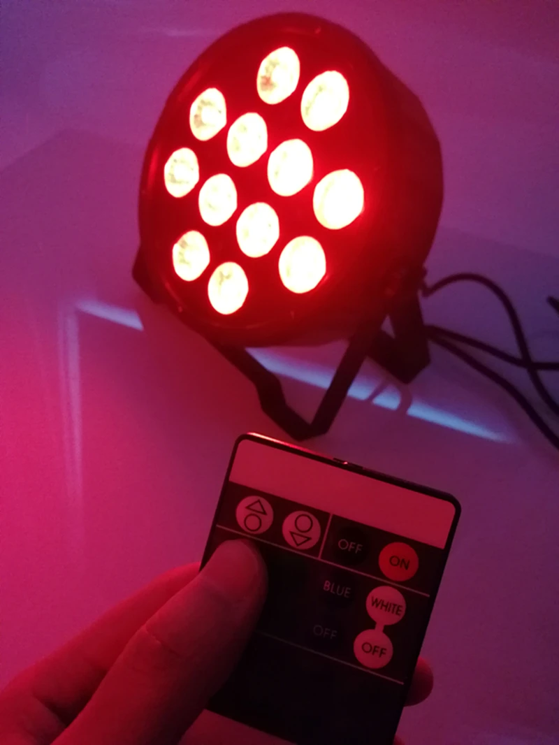 4 шт./лот пульт дистанционного управления 12x12 Вт led par ОСВЕЩЕНИЕ dmx512 большой