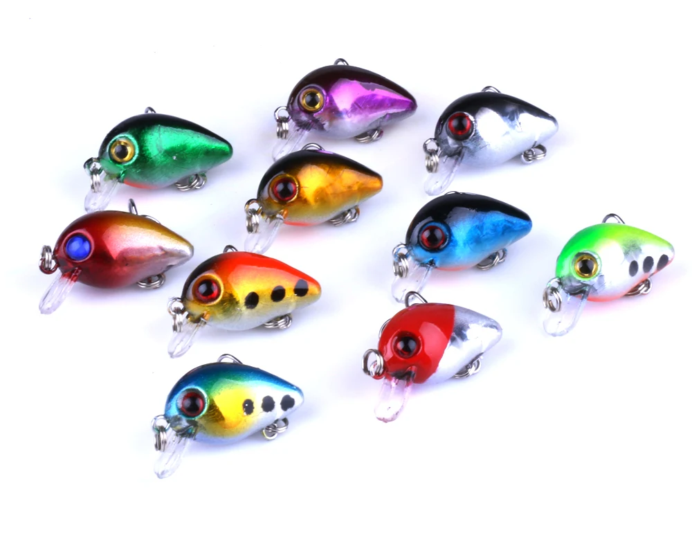 Topwater кренкбейт приманка для рыбной ловли мини-блесна жиросжигатель 10 шт.
