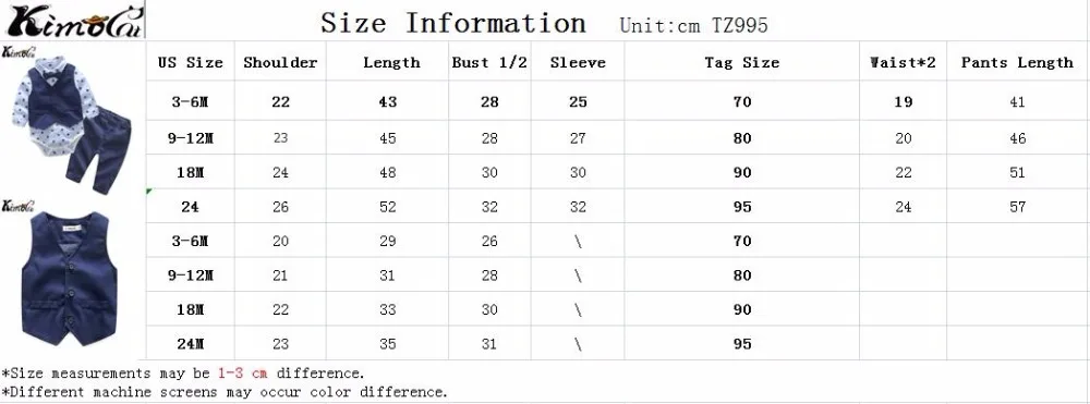 Kimocat new High quality autumn and winter gentleman long-sleeved bow tie casual trousers suit 3pcs(Jumpsuit + vest pants) |