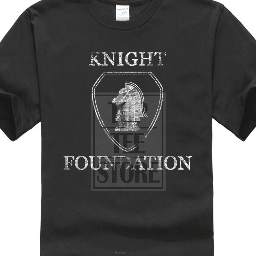 2017 новая модная футболка мужская хлопковая Новая Винтажная с логотипом Knight Foundation