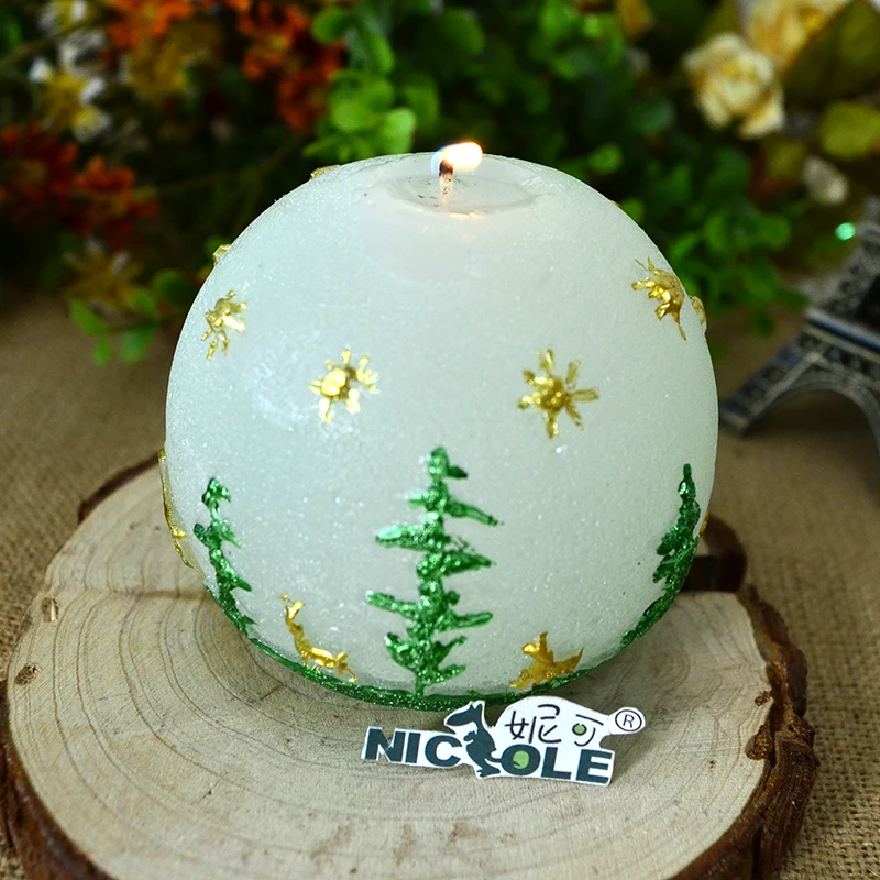 Силиконовая форма для мыла Nicole Сферическая с рисунком дерева ручная работа
