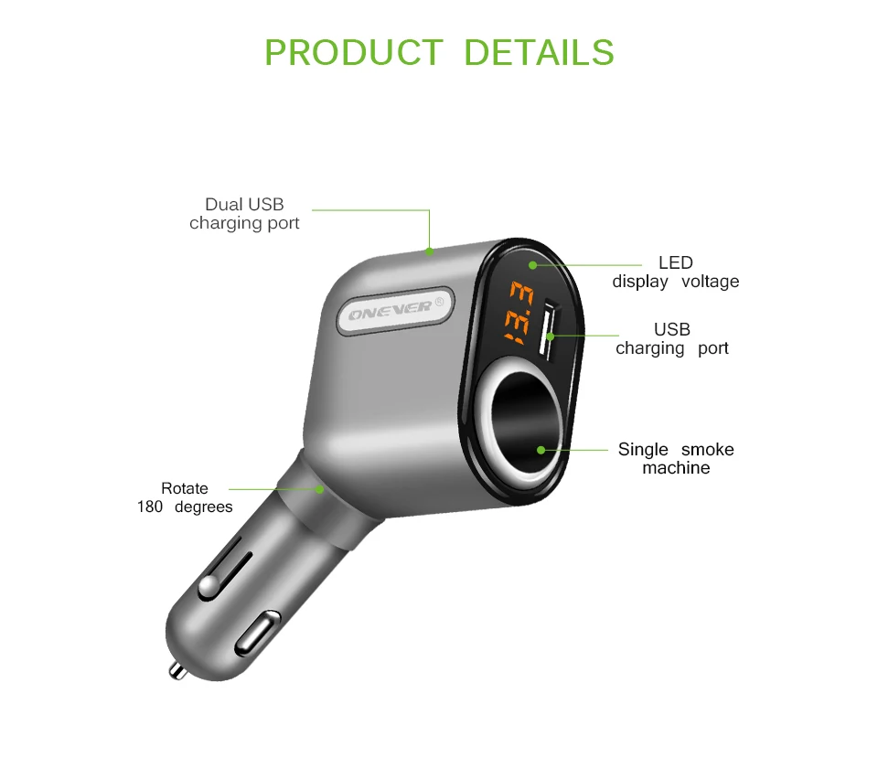 DC 12 24 V автомобильный прикуриватель гнездо и 3.1A 3USB автомобильное зарядное