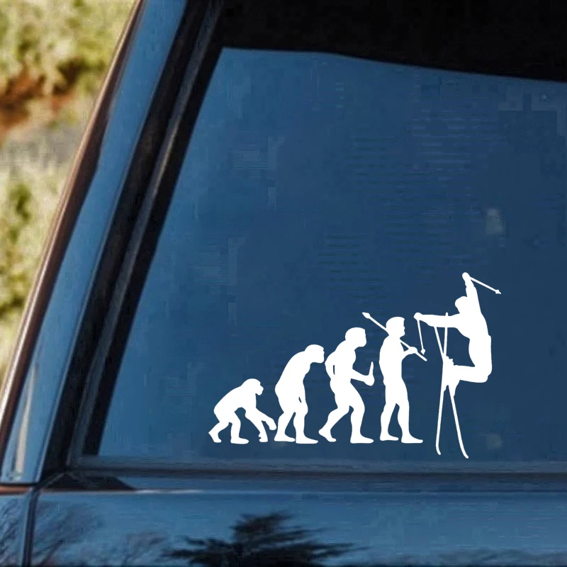 

Skiing Glass Wall Windows Doors Vehicle Car Sticker Notebook Vinyl Decal Sticker Decor Rear Window Car Sticker