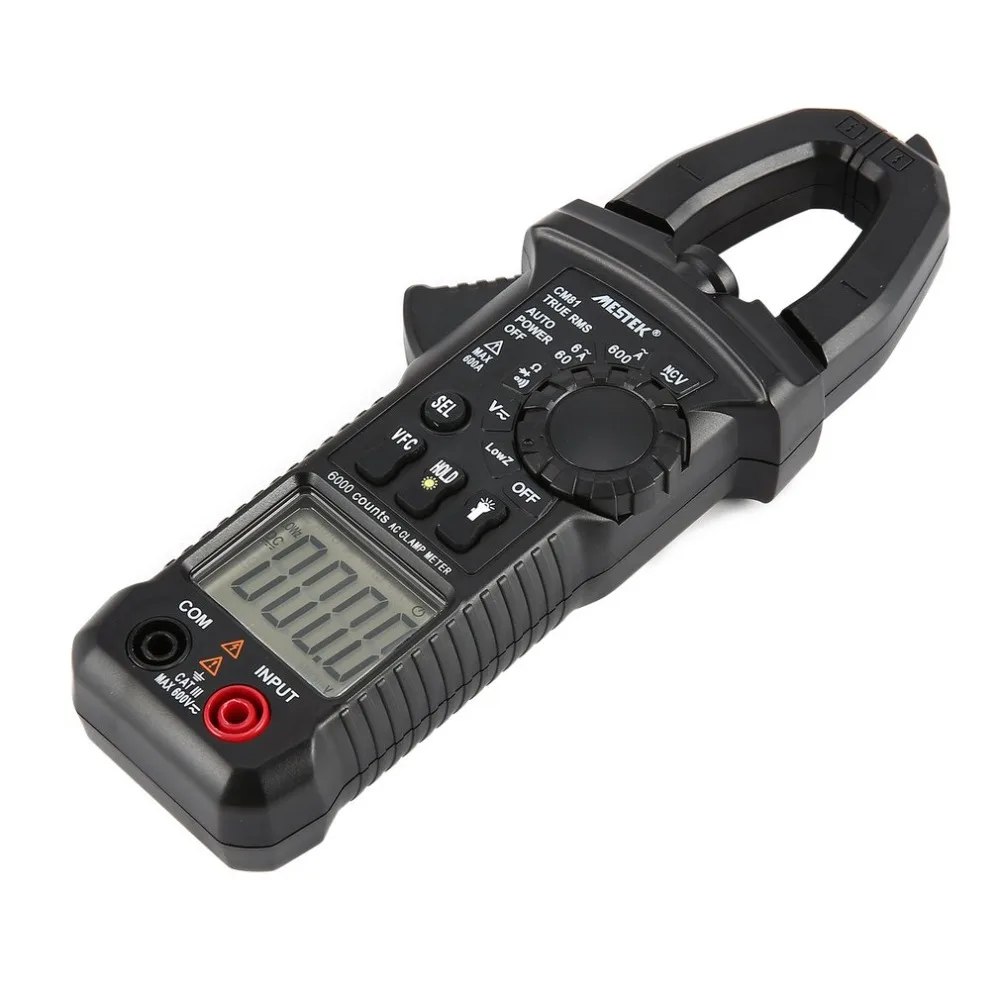 Цифровой мультиметр-зажим Вольтметр Амперметр AC DC диодное Сопротивление ом