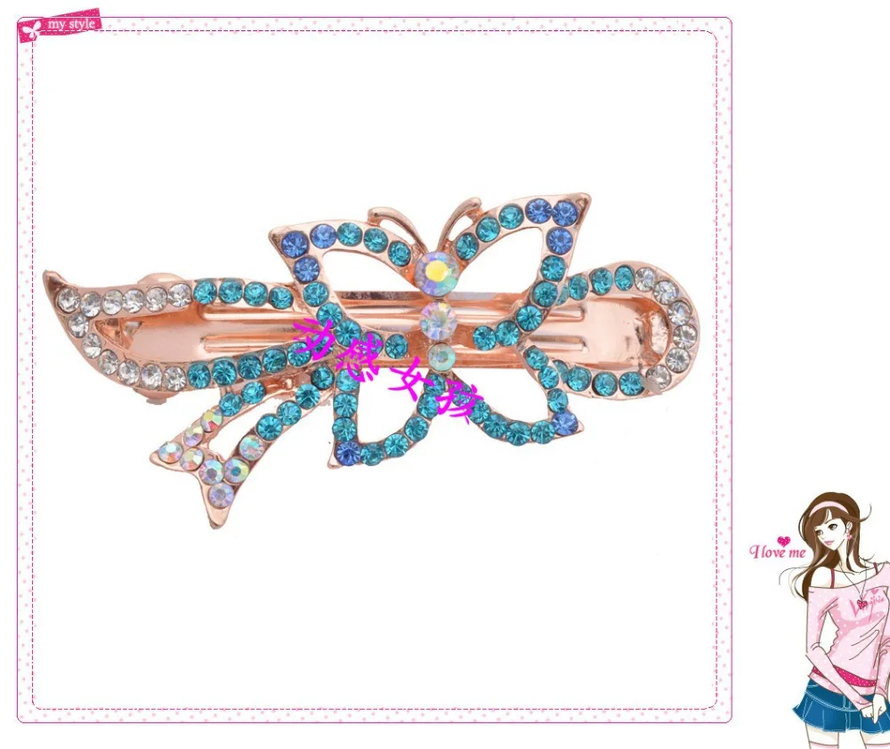 Crystal hair Accessory Hairpin Rhinestone Zircon Clip Pinch Cock Hair Pin Jewelry headwear | Украшения и аксессуары