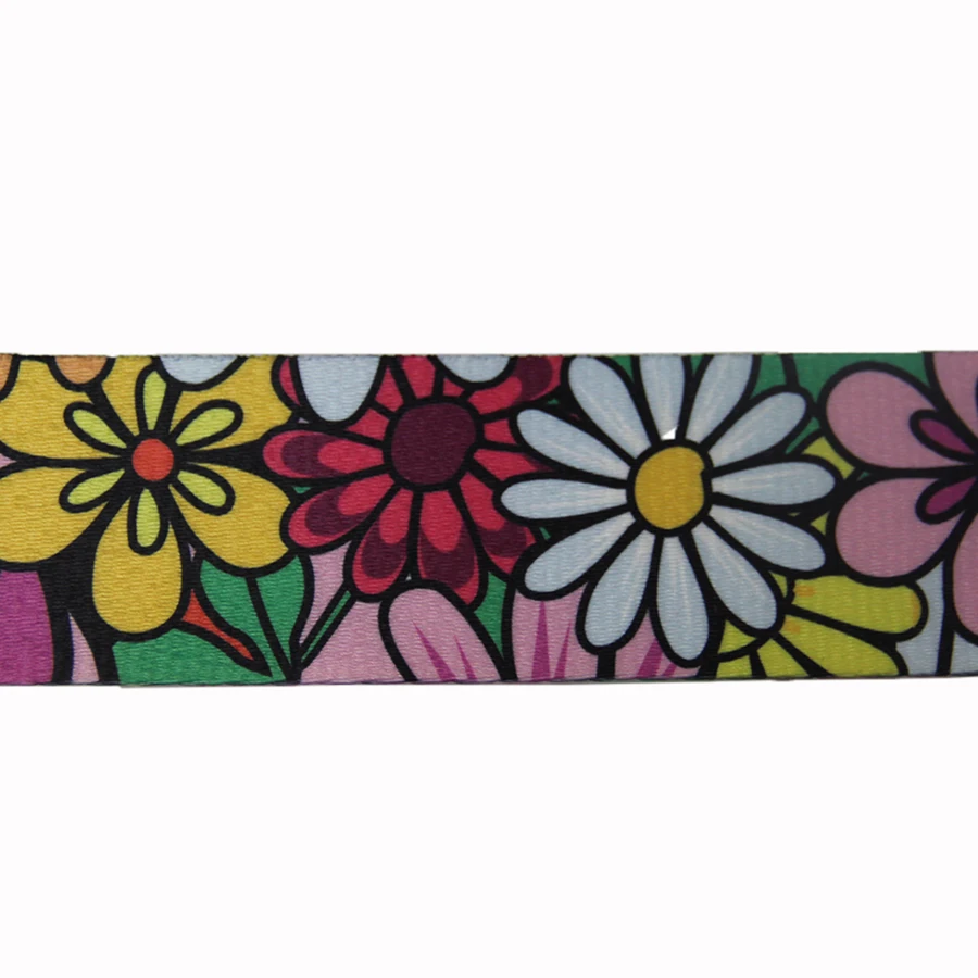 New Arrival Flowers Printed Webbing Polyester Belt Fashion Design For Bag Strap/Backpack | Дом и сад