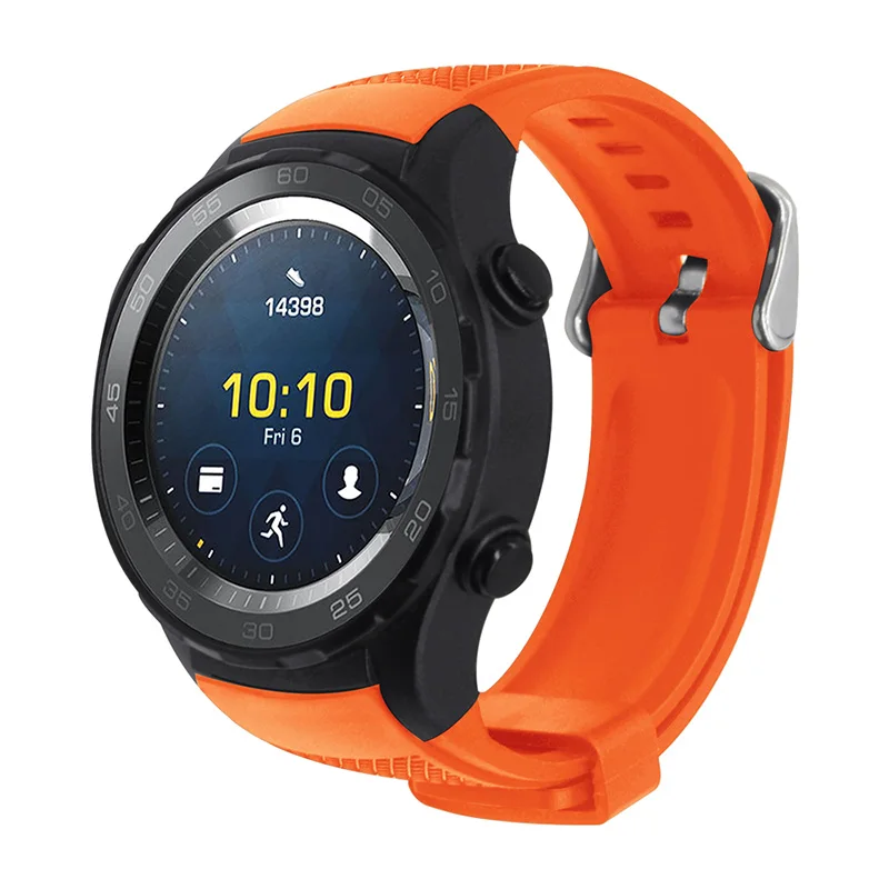 Пластиковый резиновый ремешок для часов 20 мм быстросъемный Huawei Watch 2|Ремешки