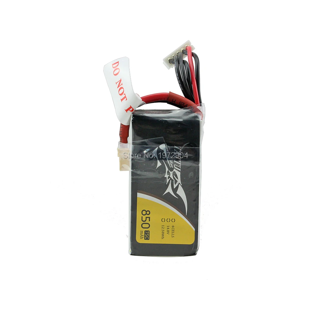 Литий полимерный аккумулятор Tattu 4S 850mAh 14 8 V 75C литий с разъемом XT30|4s lipo|lipo battery4s lipo