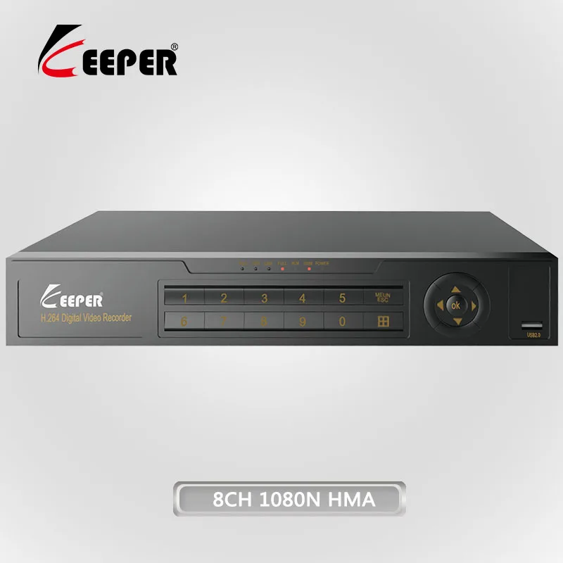 Хранитель 8 канальный 1080N AHD Full HD Hybrid DVR Рекордеры для видеонаблюдения 3 в 1|surveillance